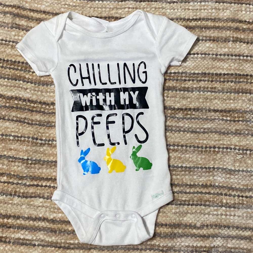 Lullaby Lane Easter Chilling With My Peeps Baby Onesie 12 Months